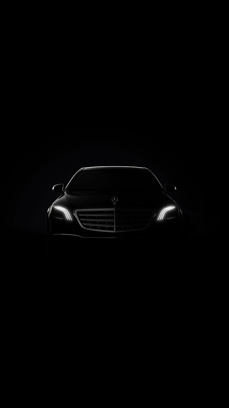 Mercedes, black, car, carros, class, drive led, lights, HD phone wallpaper