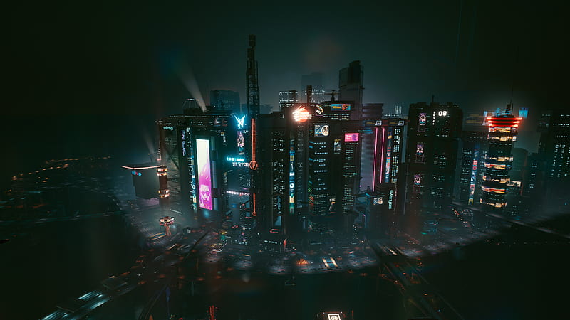 NightCity wallpaper 1440p x2 : r/cyberpunkgame