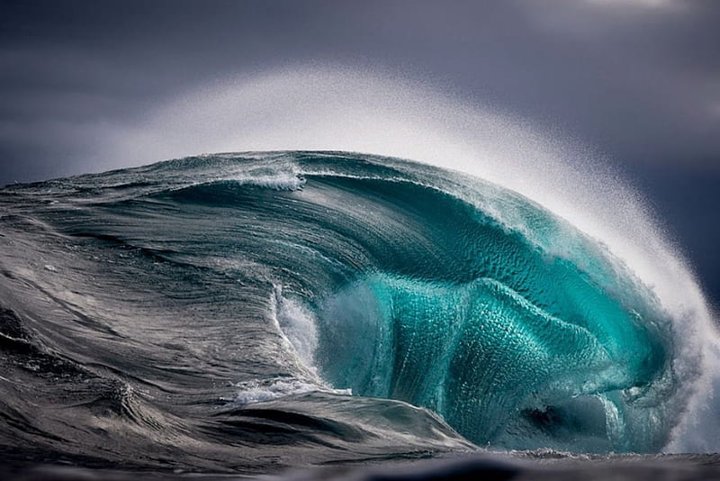 Big wave, nature, water, wave, ocean, HD wallpaper