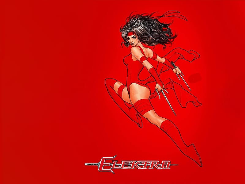 Elektra, Marvel, Superheroes, Comics, HD wallpaper