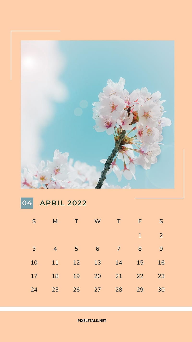 April 2022 Calendar iPhone Wallpapers  PixelsTalkNet
