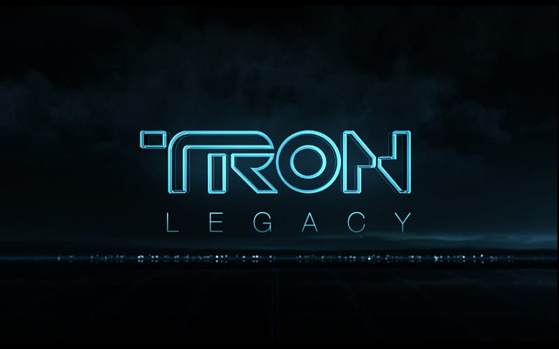 Tron Legacy - Title, title, 3D, graphics, typography, illuminated, tron, HD wallpaper
