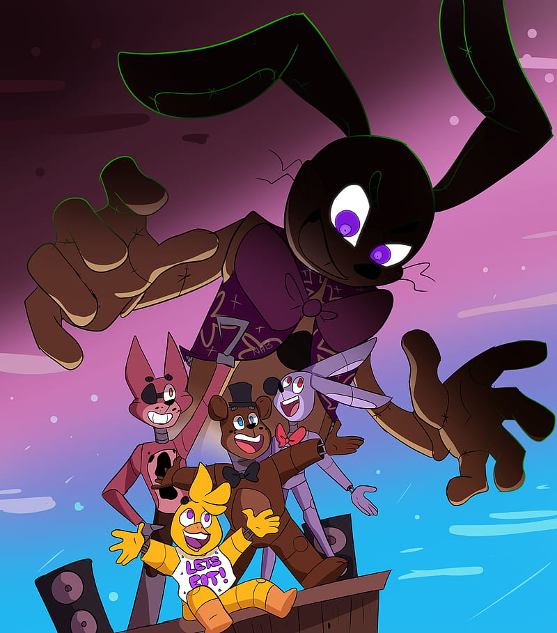 Steven X Fnaf Bonnie Chica Foxy Freddy Glitchtrap Universe Hd Mobile Wallpaper Peakpx