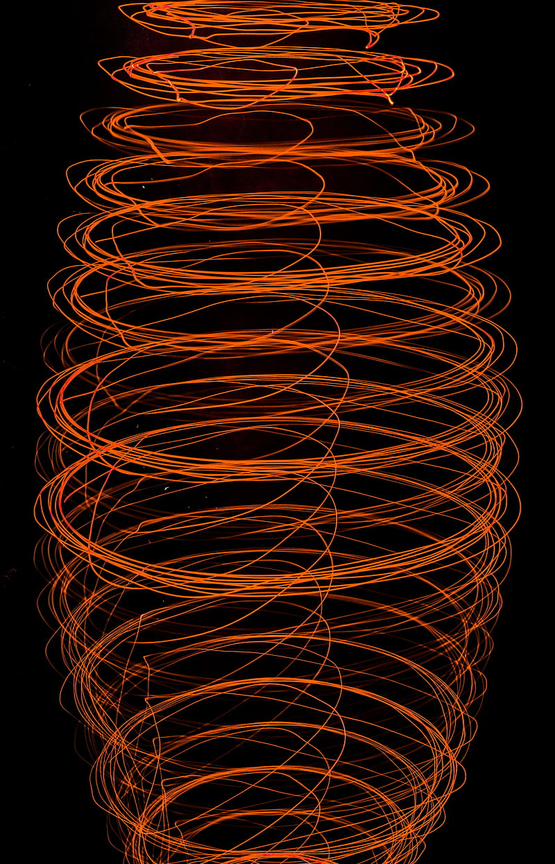spiral, zelight, glow, black, HD phone wallpaper