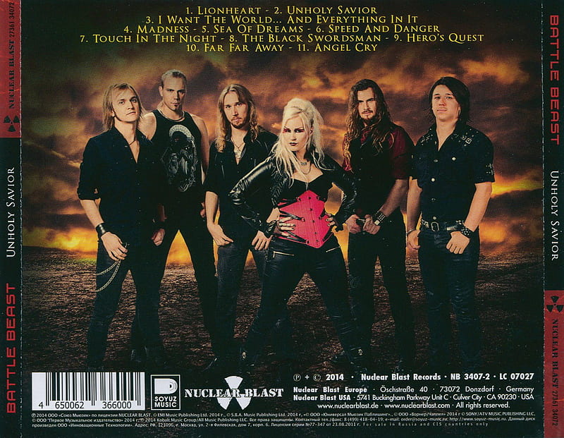 battle beast unholy savior back. DVD Covers. Cover Century. Over 1.000.000 Album Art covers for, HD wallpaper