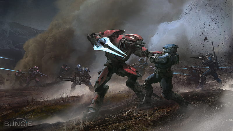 Halo, Battle, Video Game, Halo: Reach, Spartan, HD wallpaper