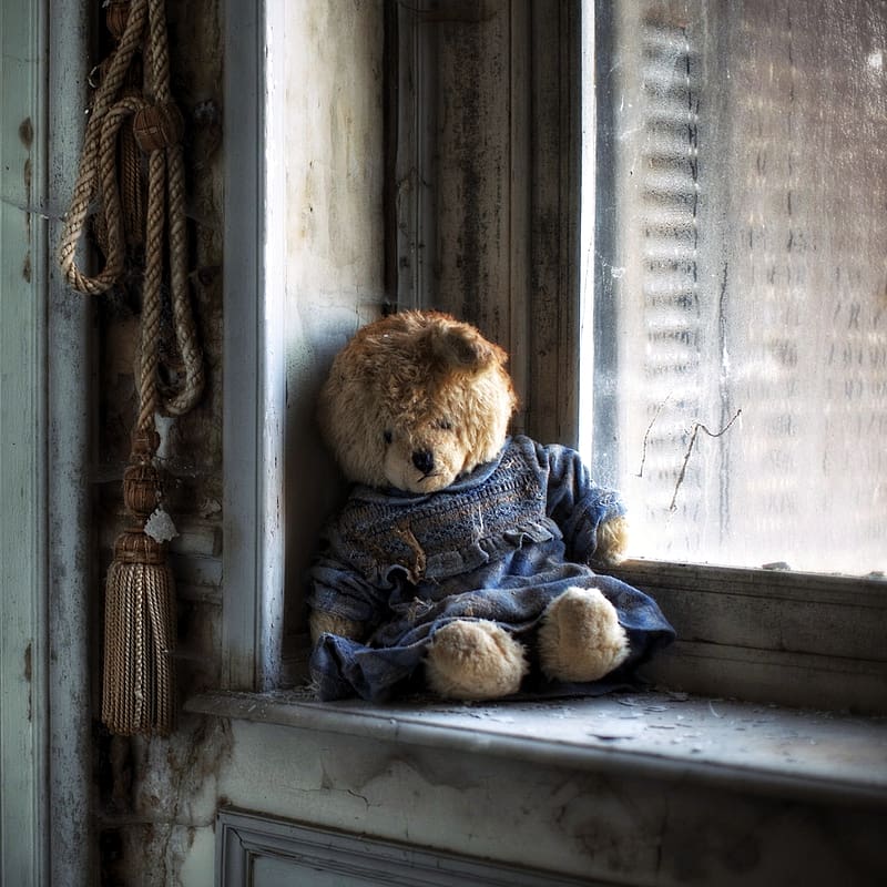 Teddy Bear, Room, Sad, , Stuffed Animal, HD phone wallpaper