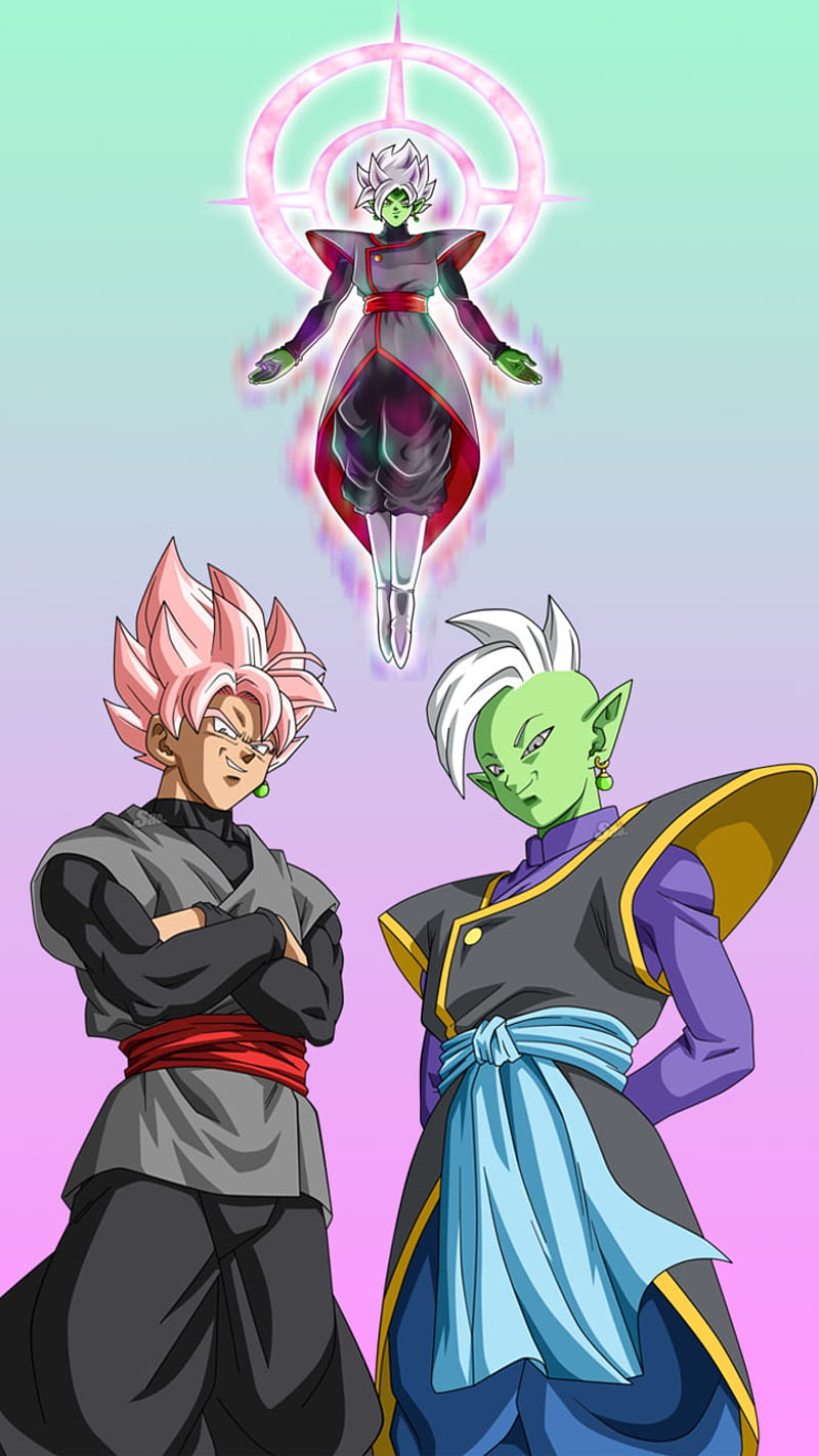 Goku Black SSJR and Zamasu From Dragon Ball Super