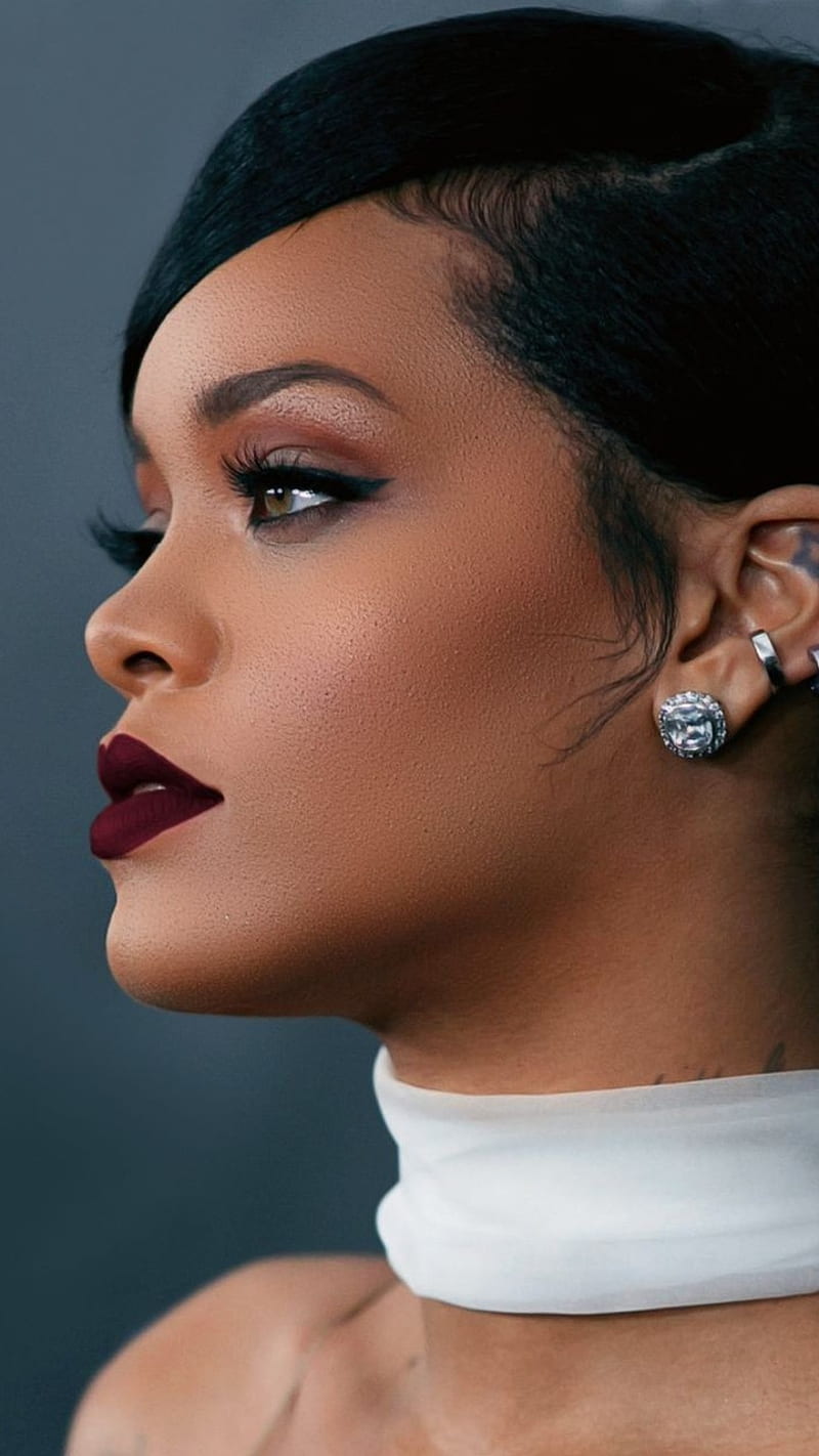 Rihanna, look, side, HD phone wallpaper