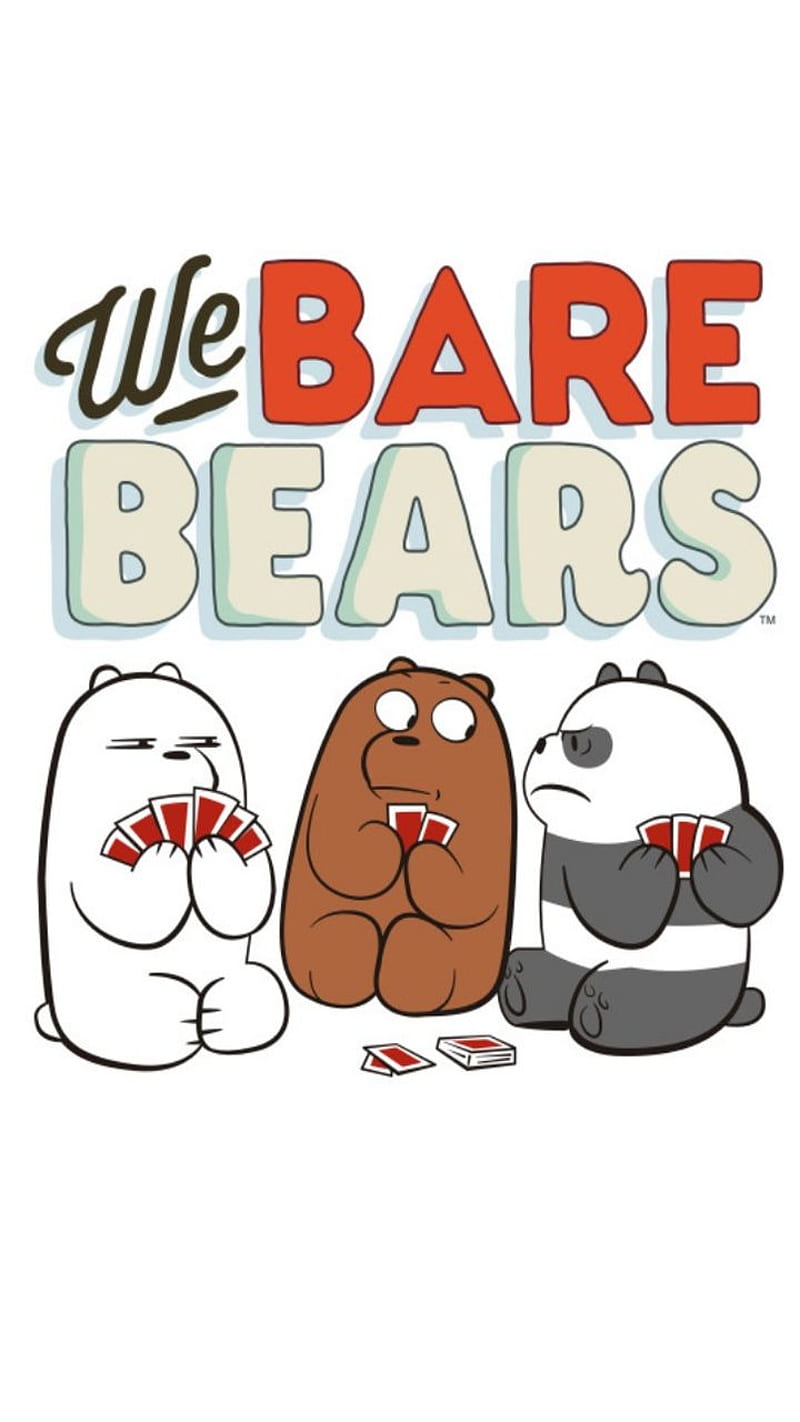 we bare bears, cute bear, osos escandalosos, HD phone wallpaper
