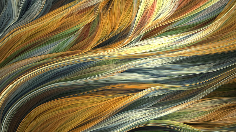 layer hair, abstract, gold, layer, HD wallpaper