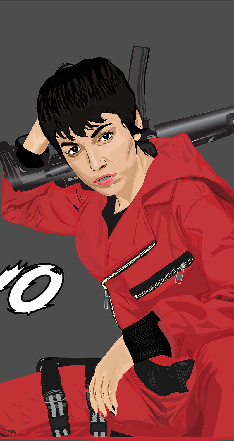 URSULA CORBERO - TOKYO - LA CASA DE PAPEL by CARTOONARTIST20 on