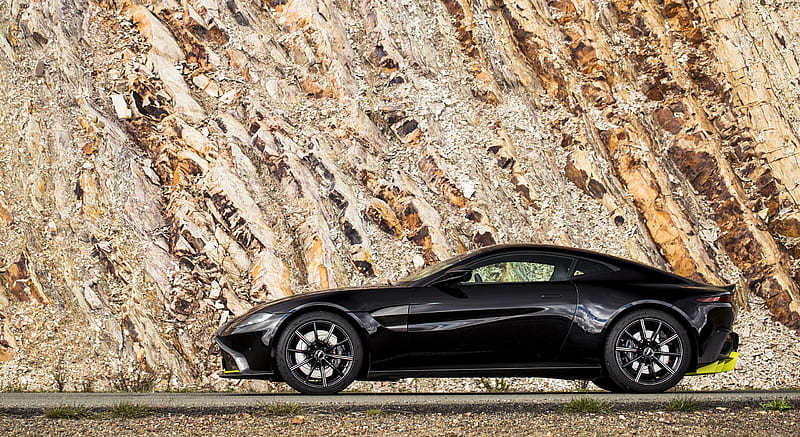 2019 Aston Martin Vantage (Onyx Black) - Side , car, HD wallpaper
