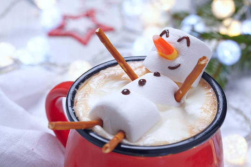 Sweet snowman, craciun, christmas, sugar, snowmna, winter, sweet, cute,  coffee, HD wallpaper | Peakpx
