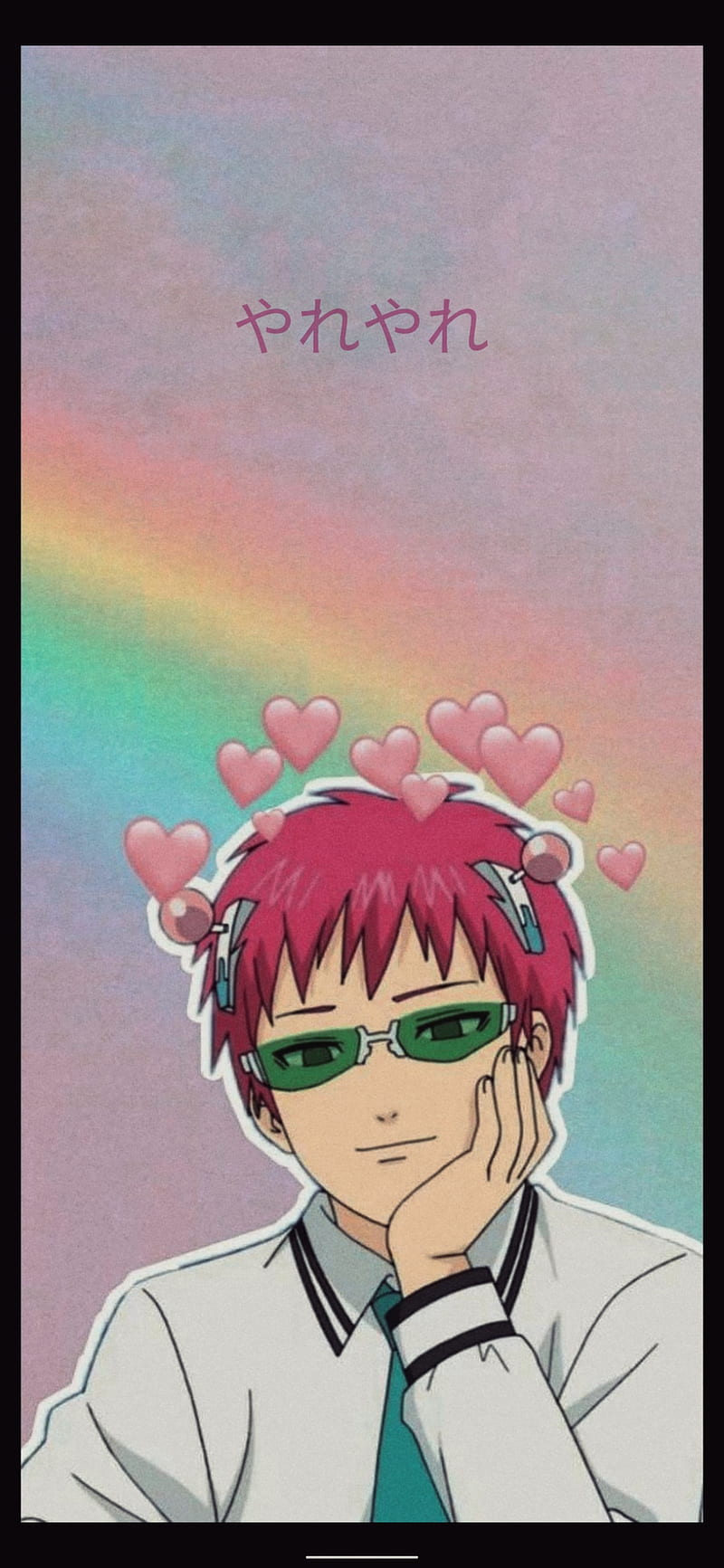 Saiki Kusuo, saiki, saiki aesthetic, saiki smiling, saiki , saiki yareyare, saikik, yareyare, yareyare japanese, HD phone wallpaper