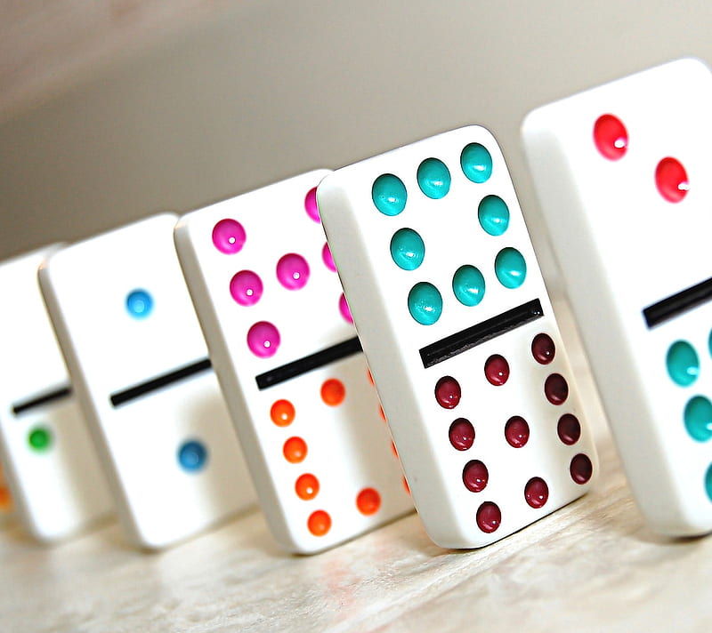 Multi Colored Domino, colored, domino, multi, HD wallpaper
