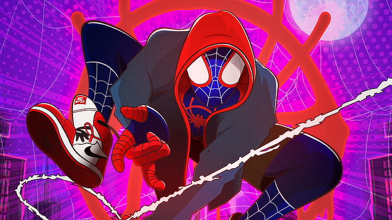 Spiderman Graphic Design Artwork, spiderman-into-the-spider-verse, spiderman, superheroes, artwork, artist, digital-art, behance, HD wallpaper