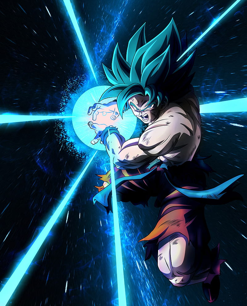 Dragon ball super, anime, broly, goku movie, silver2, vegeta, HD phone wallpaper