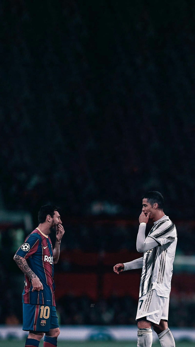 Ronaldo and Messi, messi, ronaldo, soccer, HD phone wallpaper | Peakpx