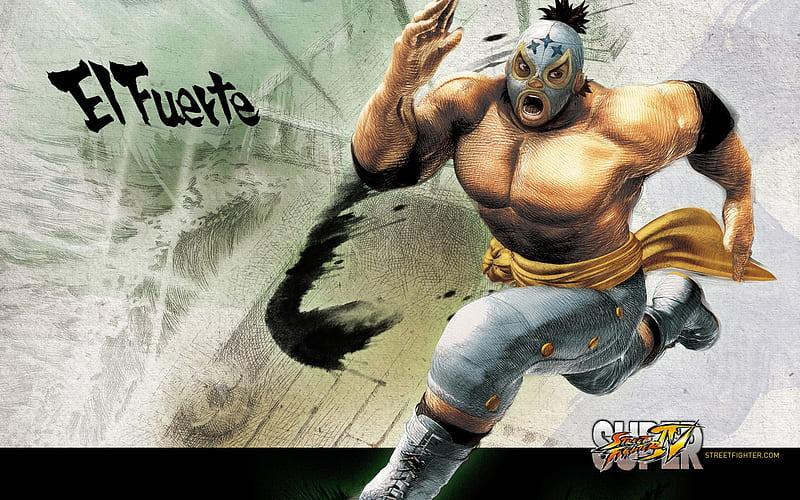 El Fuerte-Super Street Fighter 4 original painting, HD wallpaper