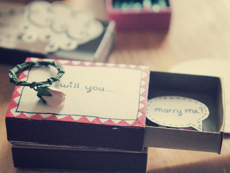 Will You Marry Me, cute, love, marriage, HD wallpaper
