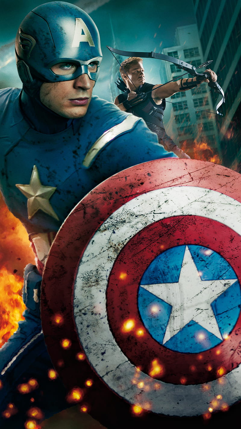Avengers Assemble 2, captain america, hawkeye, marvel, shield, HD phone wallpaper