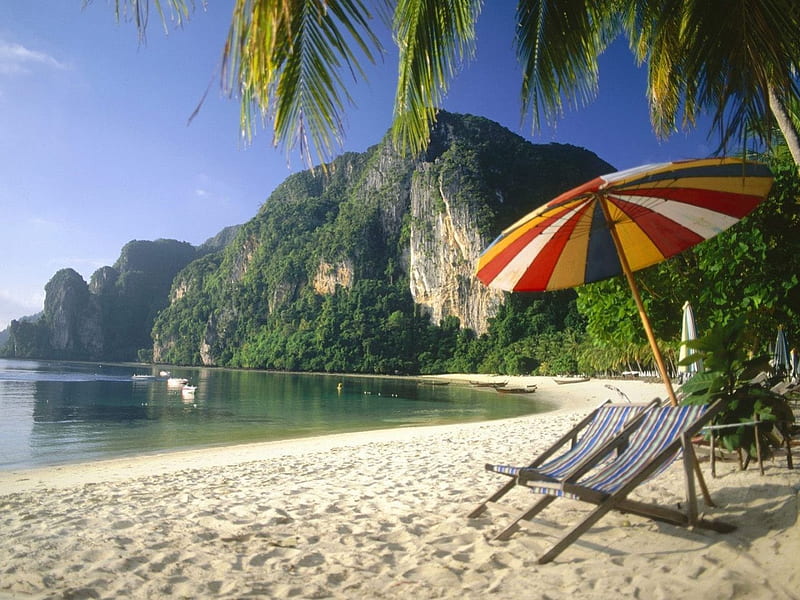 Phuket, Thailand, Karon, beach, tropical island, summer, ocean, tourism, HD  wallpaper | Peakpx