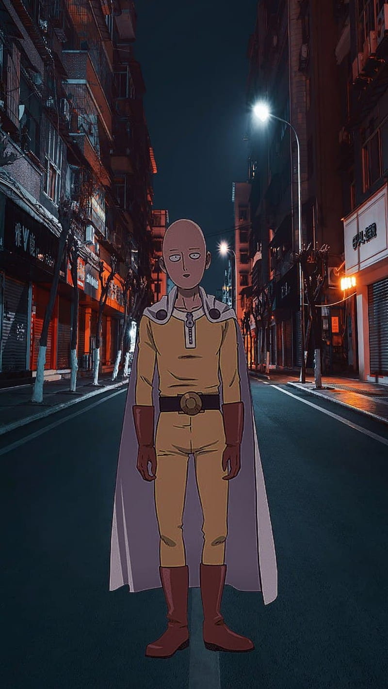 Anime One-Punch Man, Saitama (One-Punch Man), 1536x2048 Phone HD