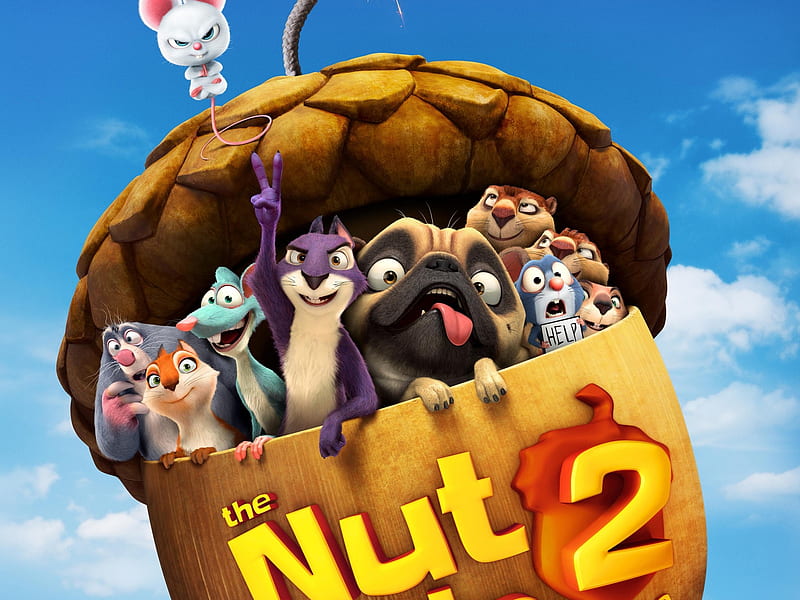 The nut job 2 Nutty by nature, poster, the nut job, movie, animation, nutty by nature, funny, HD wallpaper