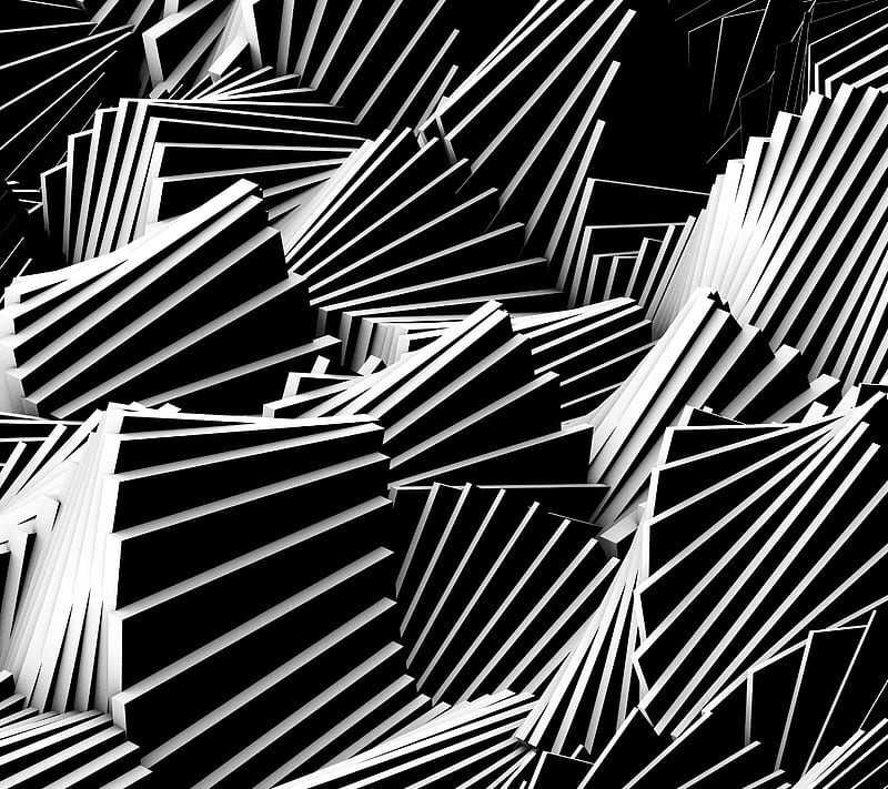 Rotation90, 3d, artdeco, black, blackandwhite, cube, cubes, cuboid, dark, deco, fan, flow, line, lines, ocean, sea, shadow, square, squares, stripe, stripes, wave, waves, white, HD wallpaper