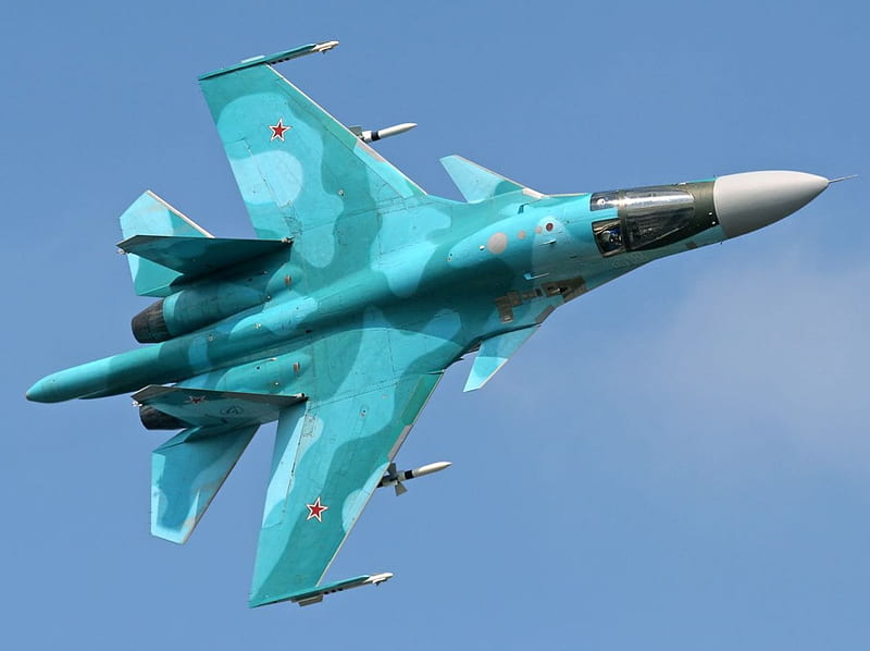 Sukhoi Su-34, Jets, Su 34, Sukhoi, Sukhoi Su 34, Russian Air Force, HD wallpaper