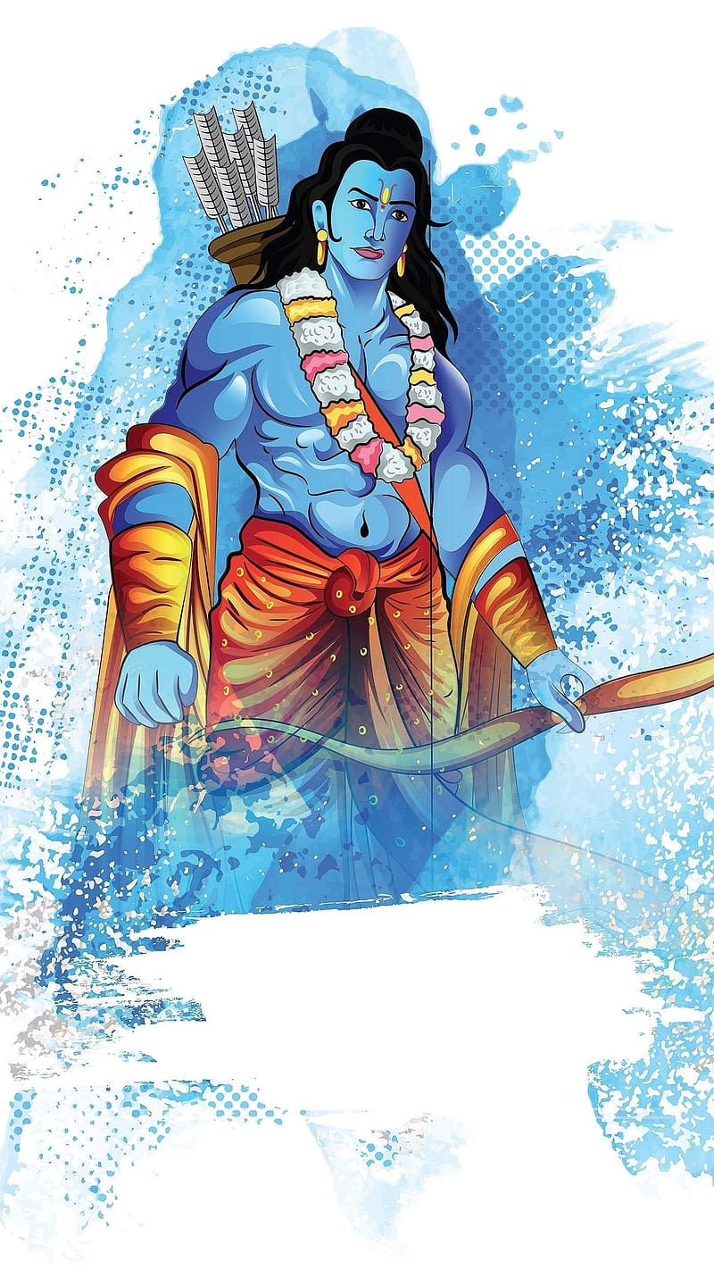 Lord Ram, Animated Work, art work, god, spiritual, HD phone wallpaper