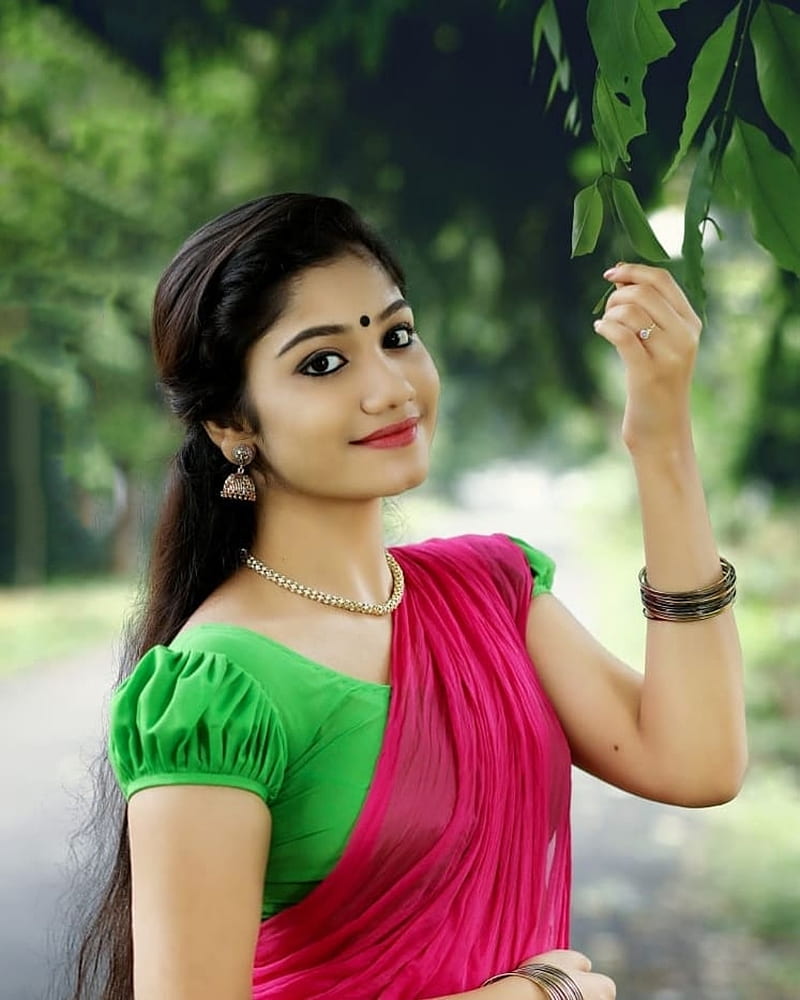 Jasnya Jayadeesh, actress, mallu, HD phone wallpaper