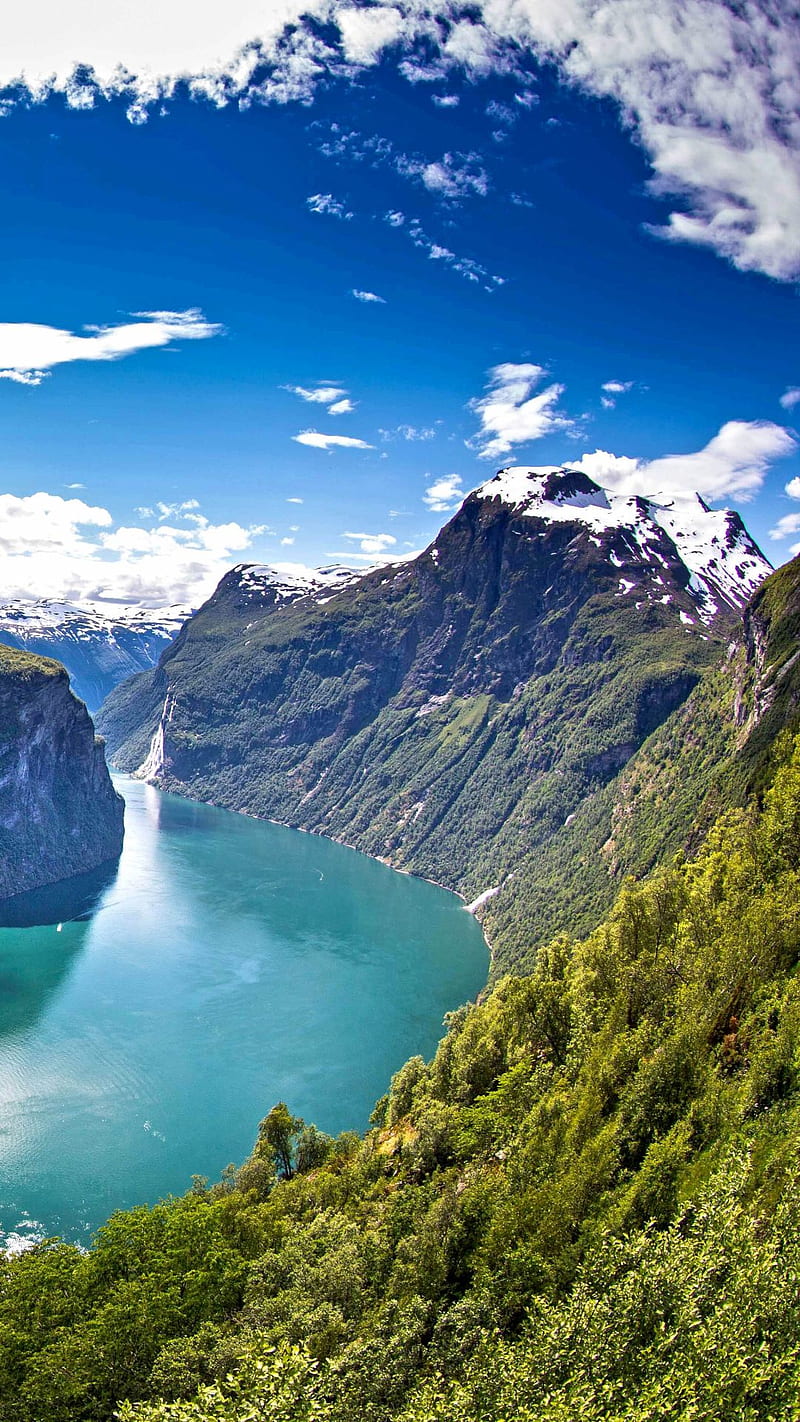 Norwegian Fjord, norway, HD phone wallpaper
