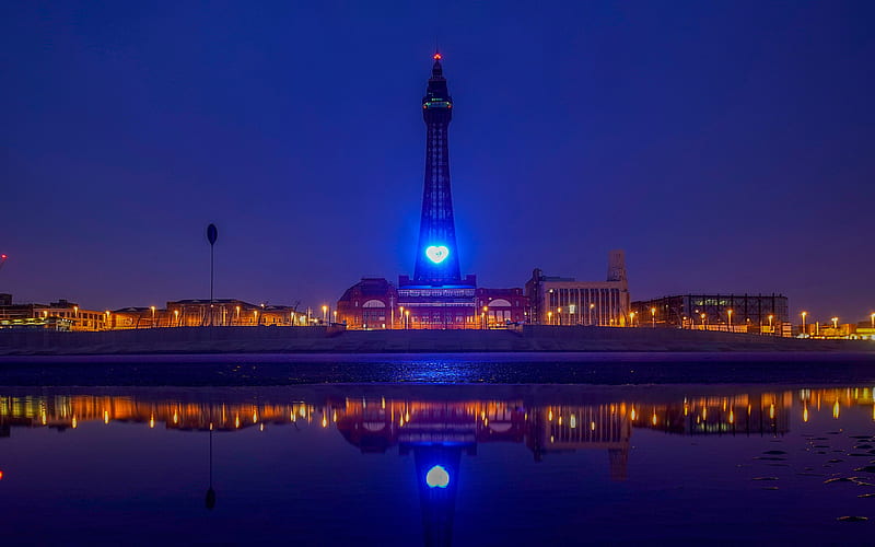 Blackpool Tower illuminated 2020 Bing, HD wallpaper