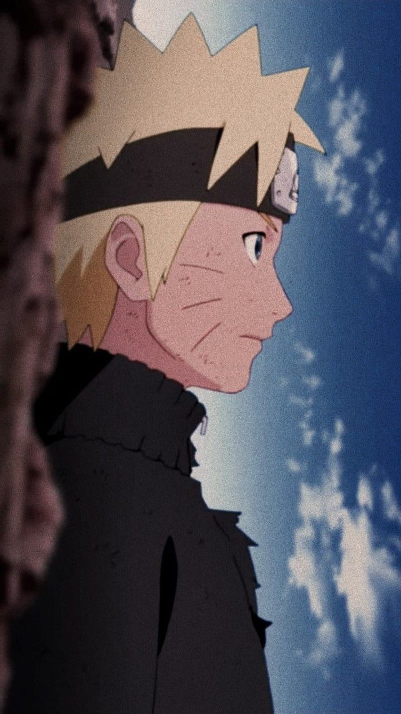 Naruto triste, anime, manga, naruto shippuden, preto, sad, HD