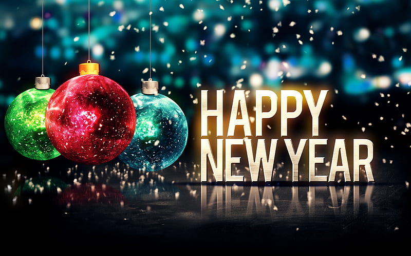 Feliz año nuevo !, año nuevo, navidad, craciun, tarjeta, Fondo de pantalla  HD | Peakpx