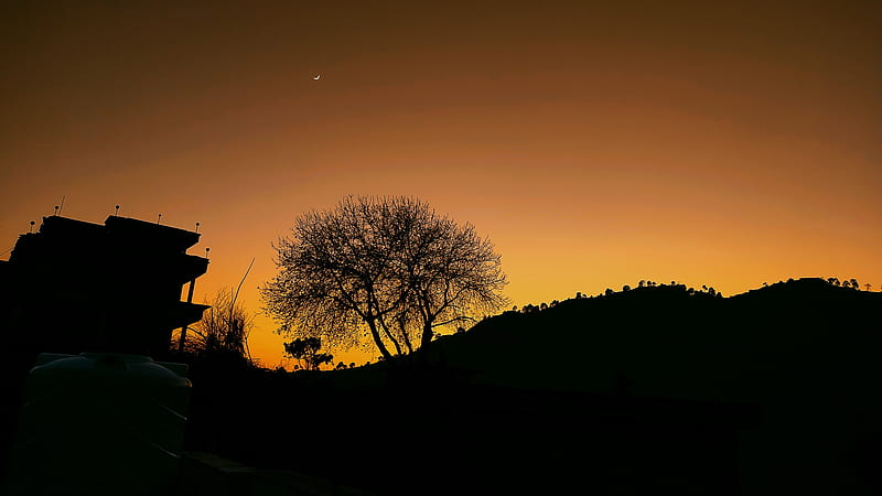 Sunset, bonito, beauty, dark, horizontal, kashmir, lightening, nature, new,  romantic, HD wallpaper | Peakpx
