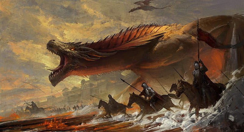Fantasy, A Song Of Ice And Fire, Dragon, HD wallpaper