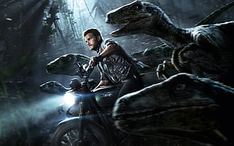 Jurassic World Chris Pratt, jurassic-world, movies, HD wallpaper