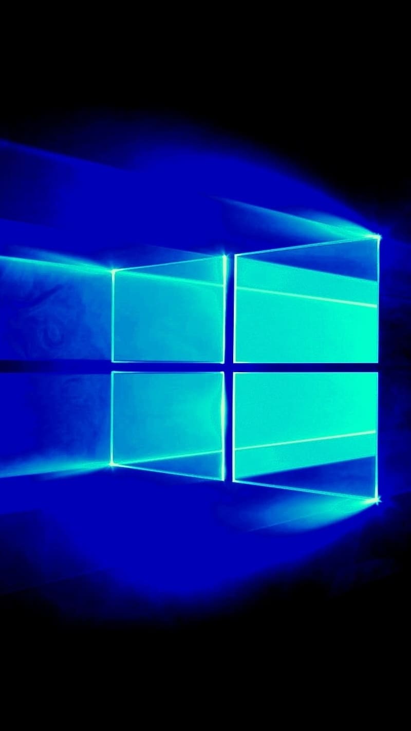 Windows 10 Hero, Dark Blue Effect, smoke effect, HD phone wallpaper