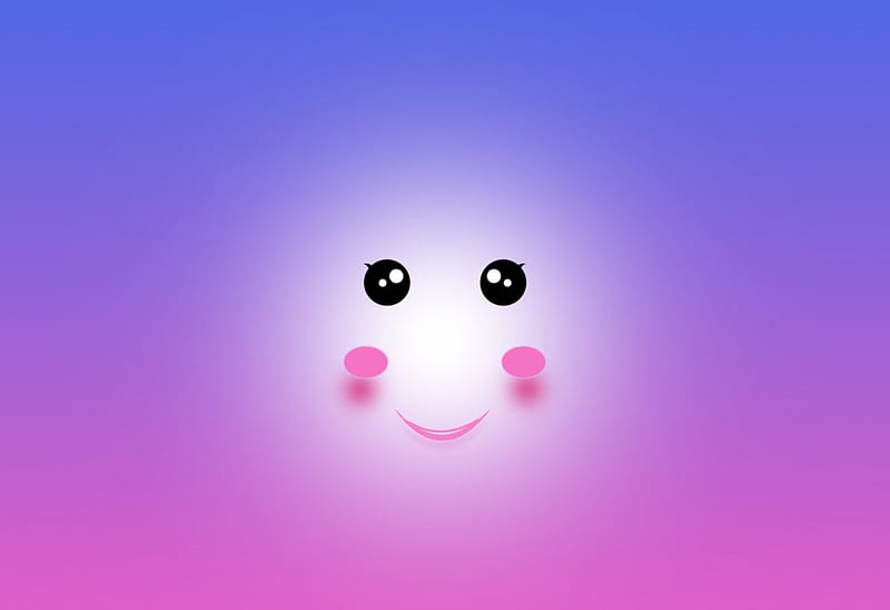 Purple Smile, Design, eye, Smily, Profile pic, Face, HD phone wallpaper