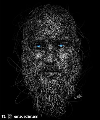 Ragnar, bjorn ironside, bts, cyberpunk, iphone, ivar, lagertha, noel, ragnar  lothbrok, HD phone wallpaper