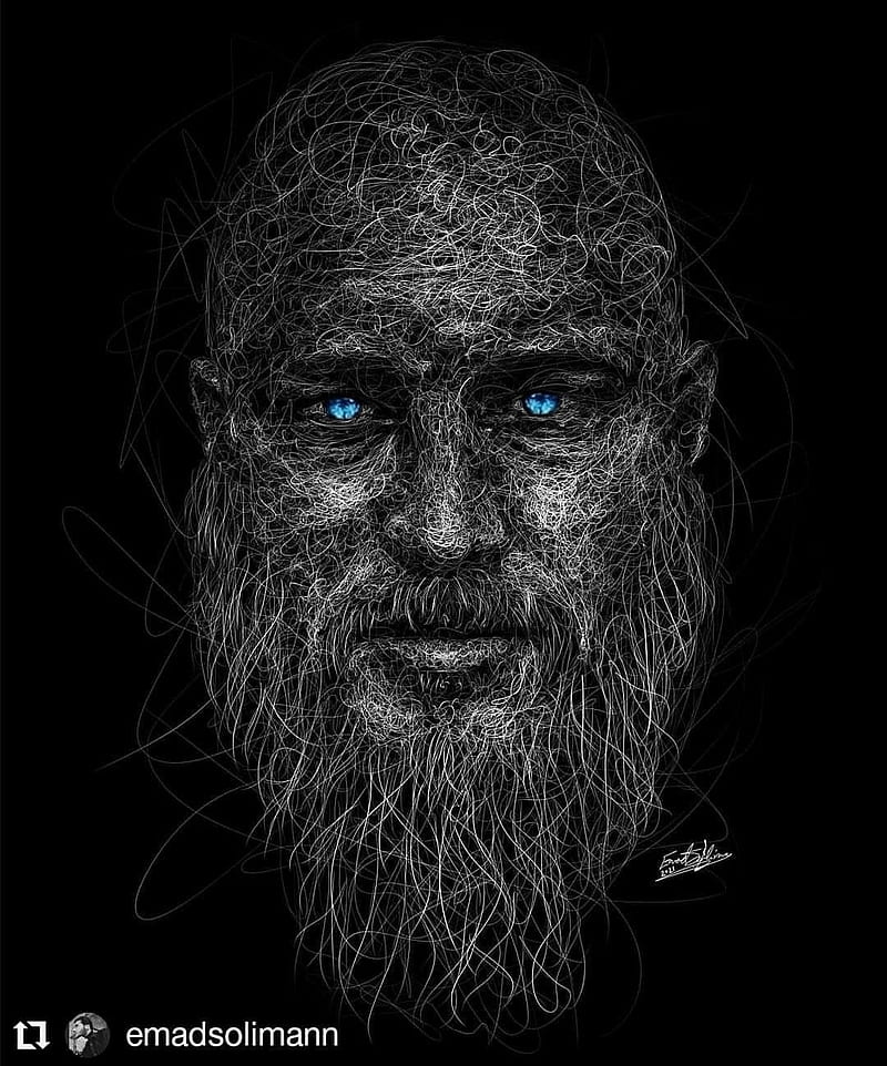 Ragnar Lothbrok-Mobile Wallpaper by Azatnrsvr on DeviantArt