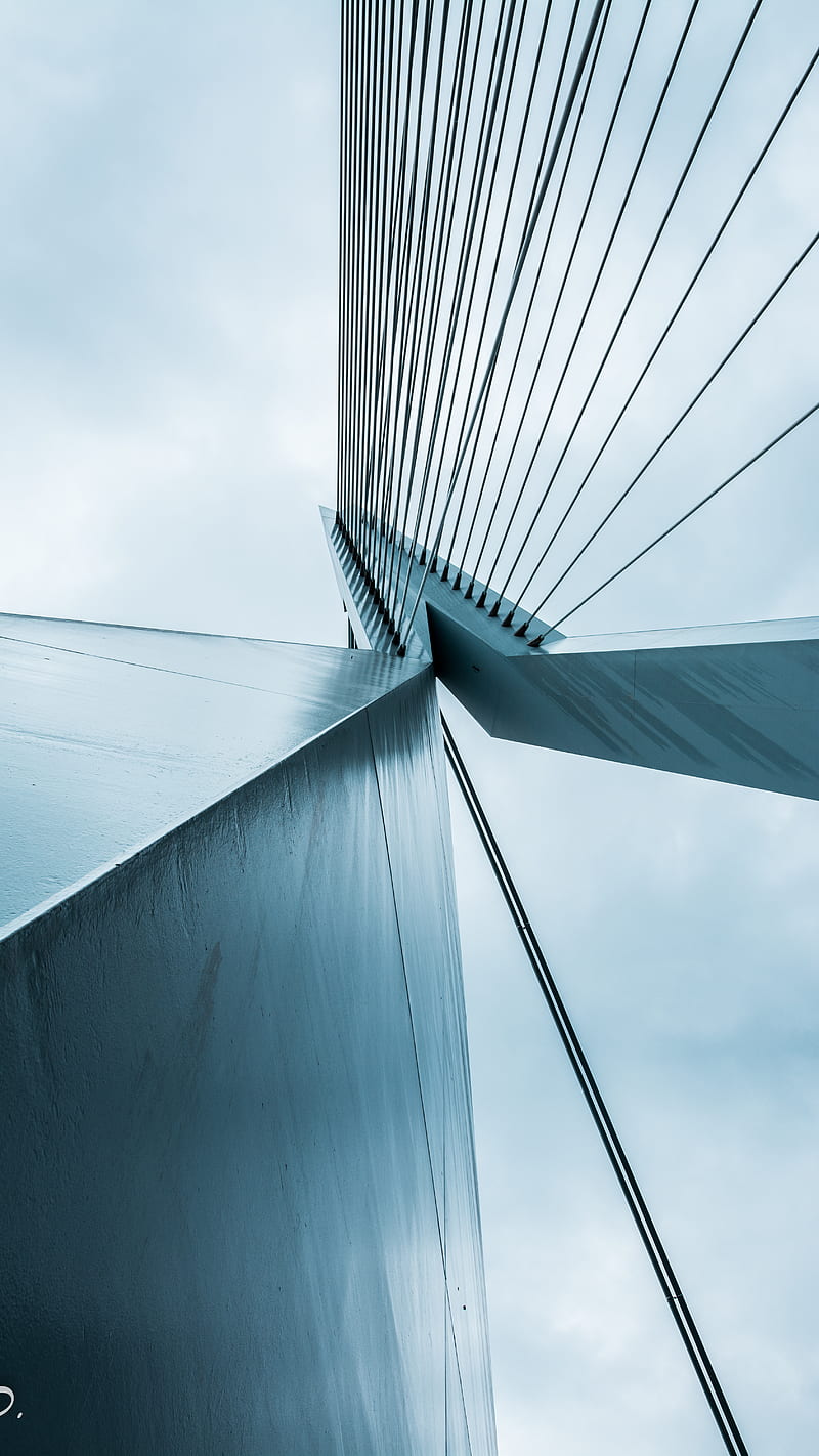 Structure, abstract, architecture, bridge, gris, lines, metal, silver, steel, HD phone wallpaper