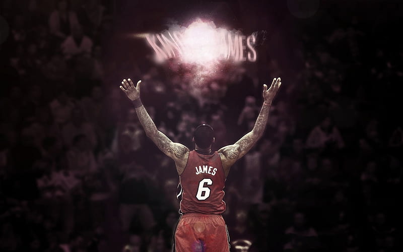 LeBron James, NBA, Miami Heat, Basketball, USA, HD wallpaper