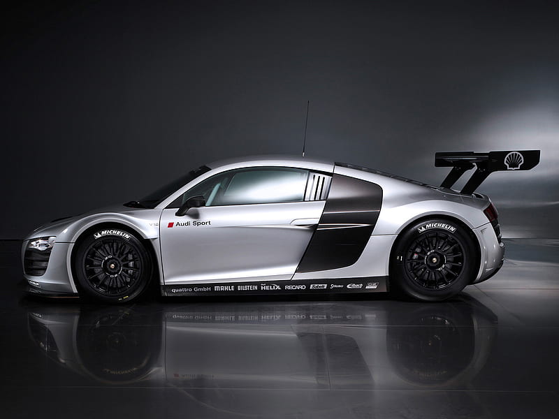 2009 Audi R8 LMS, Coupe, GT Racing, Race Car, V10, HD wallpaper