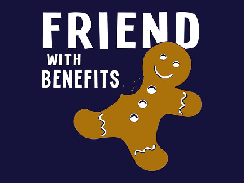 Friends With Benefits, cookies, funny, jokes, food, HD wallpaper