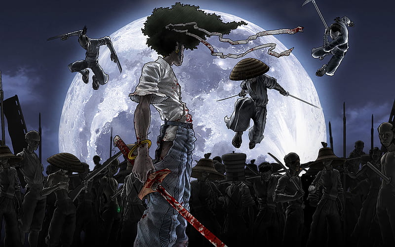 Epic Afro Samurai & Samurai Champloo Crossover : r/anime