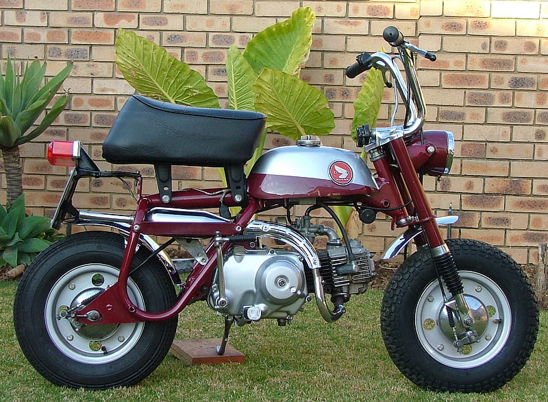 Mini Honda, mini, bike, honda, classic, z50ak1, motorcycle, HD wallpaper